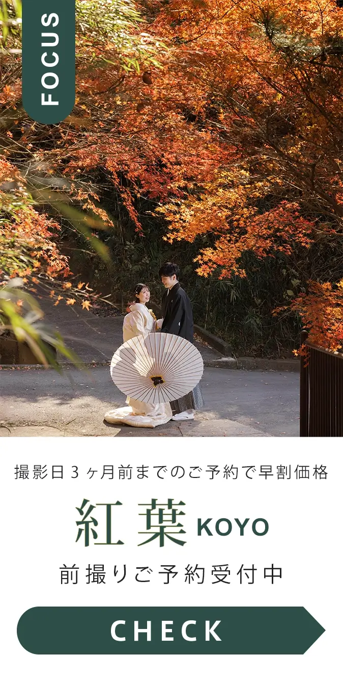紅葉シーズンの撮影 ご予約受付中