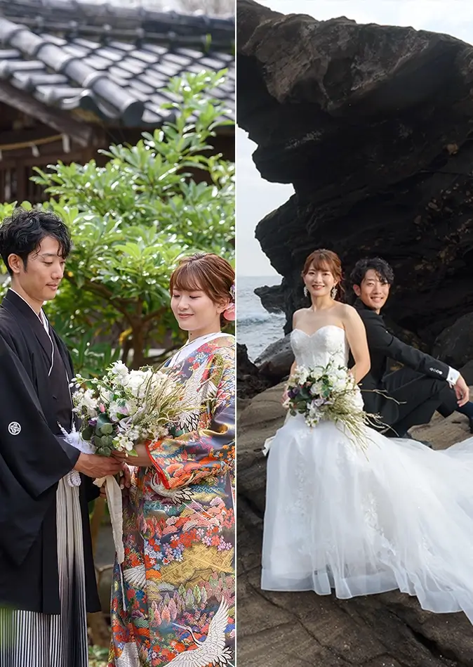 ２エリアプラン新発売記念（鎌倉和装1時間＋横浜洋装30分撮影）