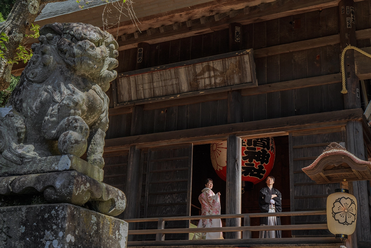 河口浅間神社で撮影する和装フォトウェディング