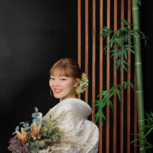 鎌倉・旧横浜スタジオで夏に撮影した和装前撮り 鎌倉・旧横浜スタジオで白無垢を着用した新婦の和装ソロショット
