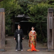 東京・旧安田楠雄邸 2023.09.29 貸切撮影で叶う、旧安田楠雄邸庭園の和装前撮りフォトウェディング