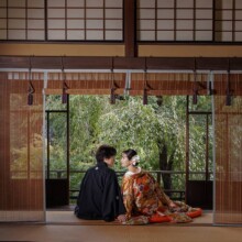 東京・旧安田楠雄邸 2023.09.29 旧安田楠雄邸庭園を貸切にして叶える、和装前撮りウェディングフォト