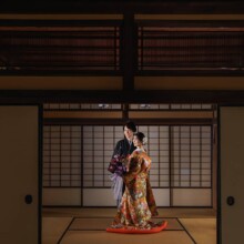 東京・旧安田楠雄邸 2023.09.29 歴史的建築と和装が調和する、旧安田楠雄邸庭園での前撮りウェディングフォト