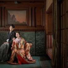 東京・旧安田楠雄邸 2023.06.08 洋間と和装のコントラストが映える、旧安田楠雄邸庭園での前撮り撮影