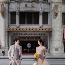 東京・日本橋 2023.05.27 江戸の歴史を感じる日本橋で洋装前撮り、クラシックな雰囲気の一枚を