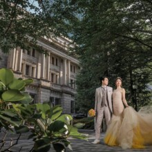 東京・日本橋 2023.05.27 日本橋の歴史的景観を背景に残すエレガントな洋装ウェディングフォト