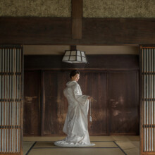 鎌倉・檑亭 2021.09.27 檑亭の畳の和室で撮影された和装フォトウェディング