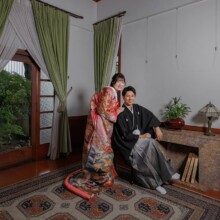 東京・昭和の家 2023.09.02 昭和の家の洋間と和室を活かした、多彩なシーンでの和装フォトウェディング