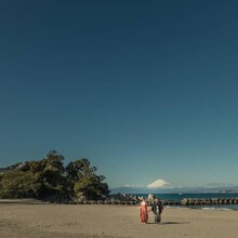 鎌倉・森戸海岸 2020.01.30 富士山と海が一望できる森戸海岸で叶う、和装の前撮り