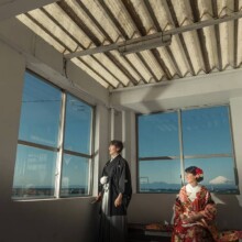 鎌倉・森戸海岸 2020.01.30 和装姿が映える森戸海岸で、富士山とともに残す前撮り