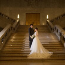 東京・東京国立博物館 2023.10.08 東京国立博物館を貸し切り、大階段で叶える洋装前撮りウェディングフォト