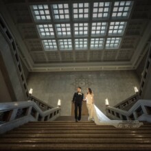 東京・東京国立博物館 2020.07.06 壮麗な大階段で洋装が映える東京国立博物館の前撮り撮影