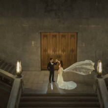 東京・東京国立博物館 2020.07.06 格調高い東京国立博物館で洋装を纏い残す大階段の前撮りフォト