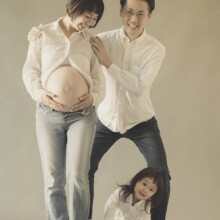 マタニティ　スタジオ撮影
