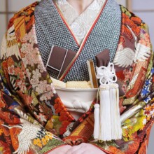 黒絞り‐茶