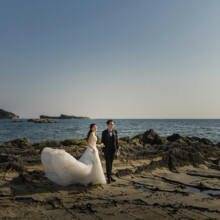 鎌倉・葉山海岸 2021.09.24 葉山海岸の青い海と空に包まれて、リゾート感あふれるウェディングフォト
