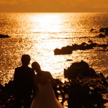 鎌倉・葉山海岸 2025.01.20 葉山の夕日と海風に包まれて、洋装前撮りでロマンチックな一枚を