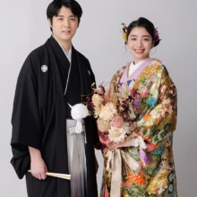 古民家スタジオの白い背景で撮影